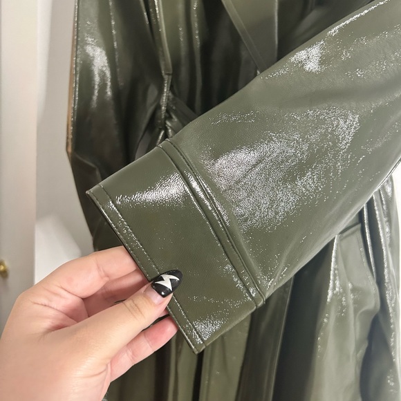 Leith, size XL, green trench coat! - Picture 4 of 4